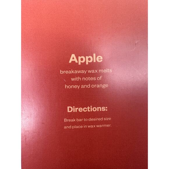 Room Essentials Apple Scented 4oz Breakaway Wax Melt Bar New - Picture 5 of 6